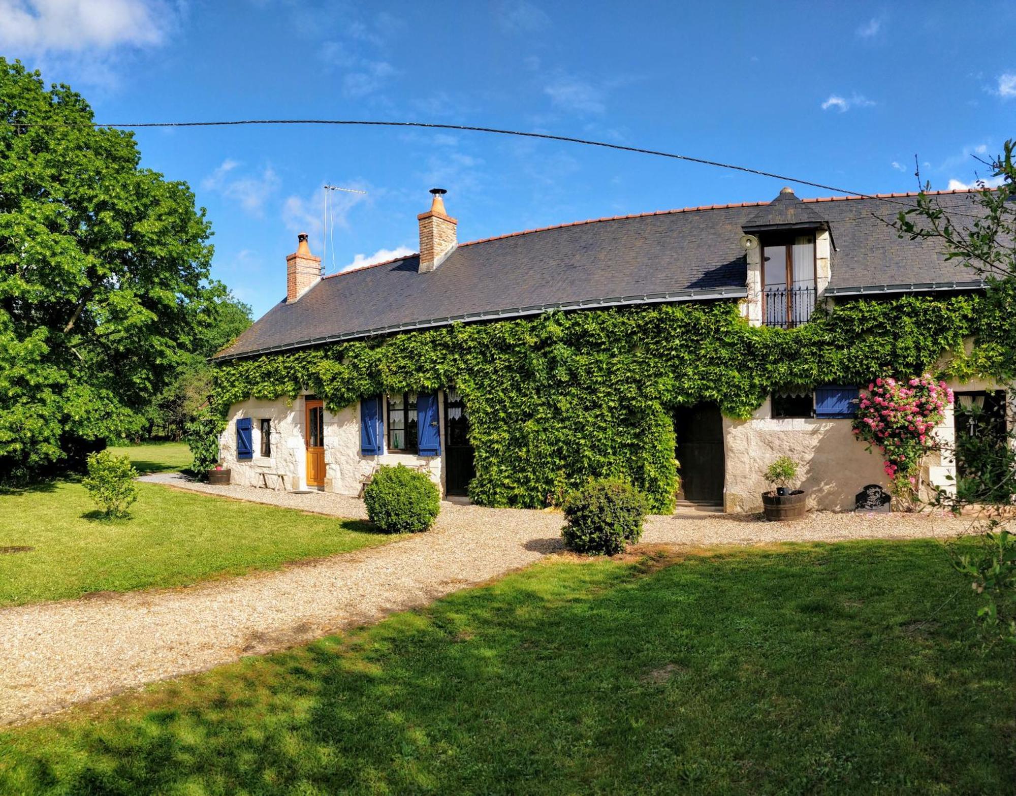 Traditional Longere Farmhouse At La Fortinerie Mouliherne 外观 照片